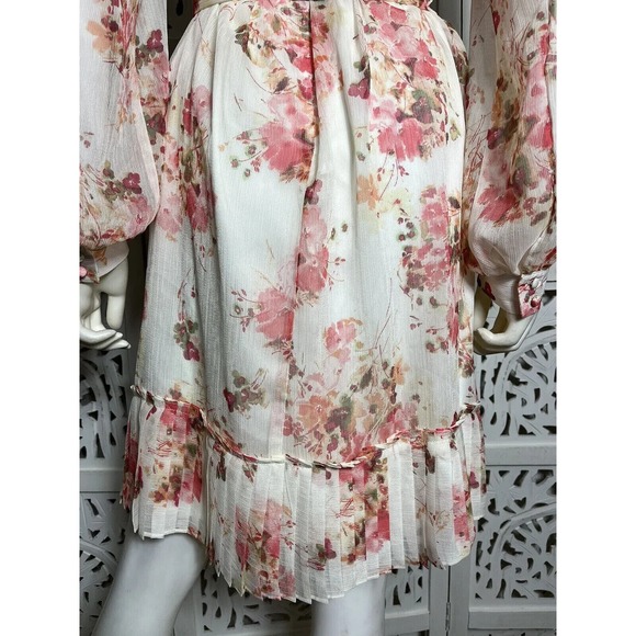 Alex Marie Women’s Michaela Floral Belted Pleated Dress Size 10 - Picture 13 of 15